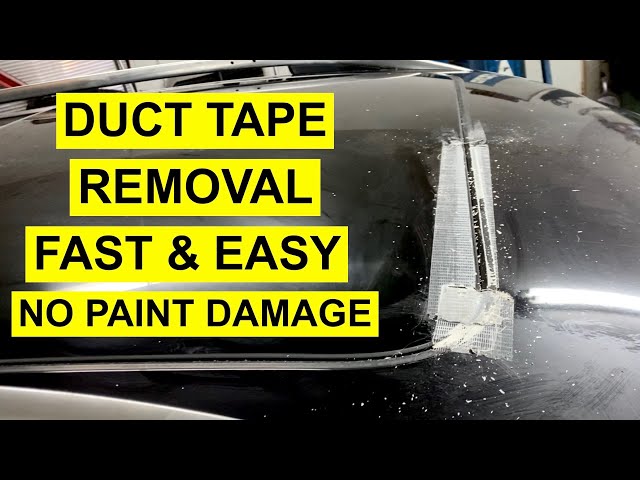 What Will Remove Duct Tape Glue